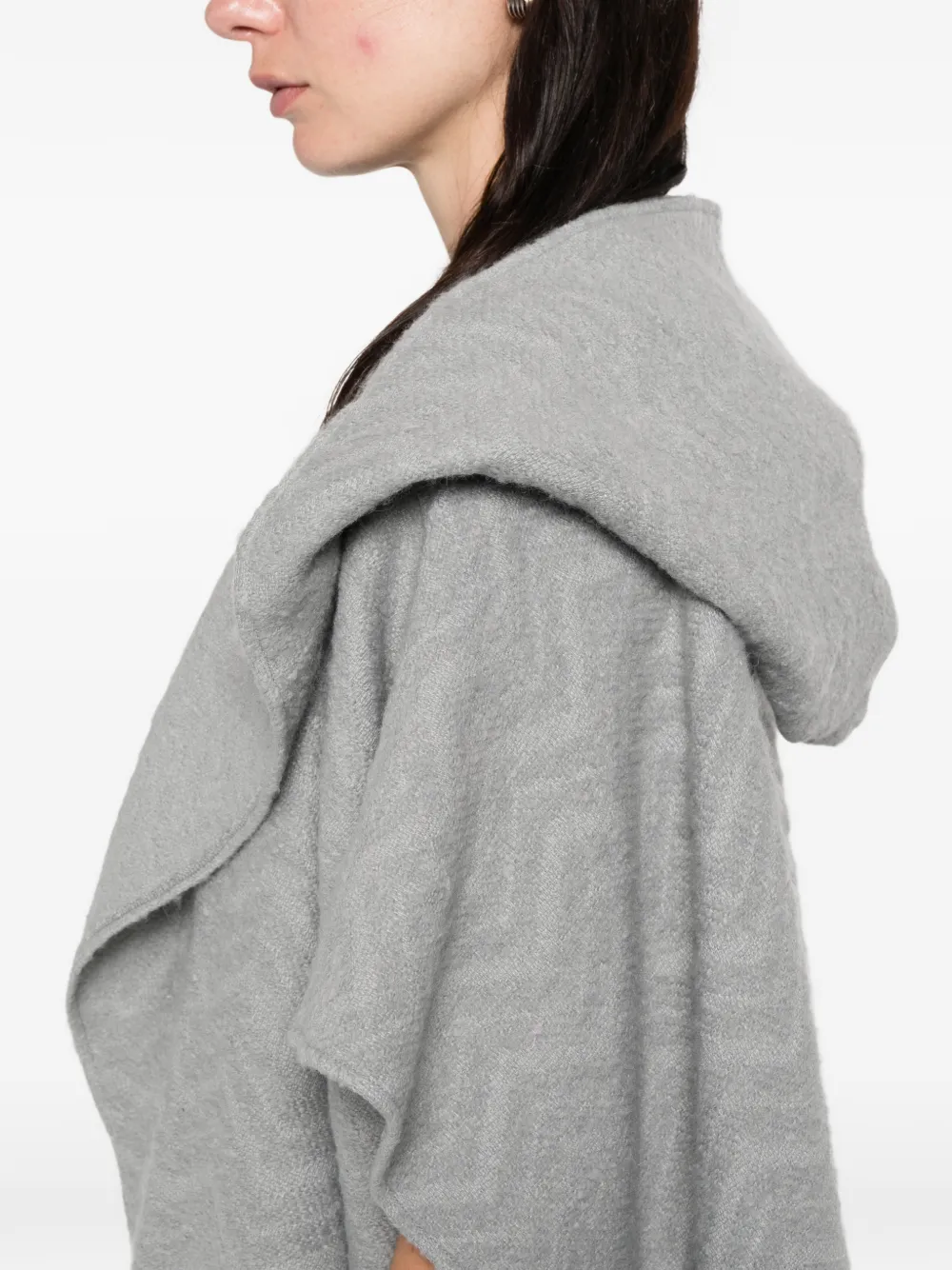 Missoni Hooded Cape In Gray