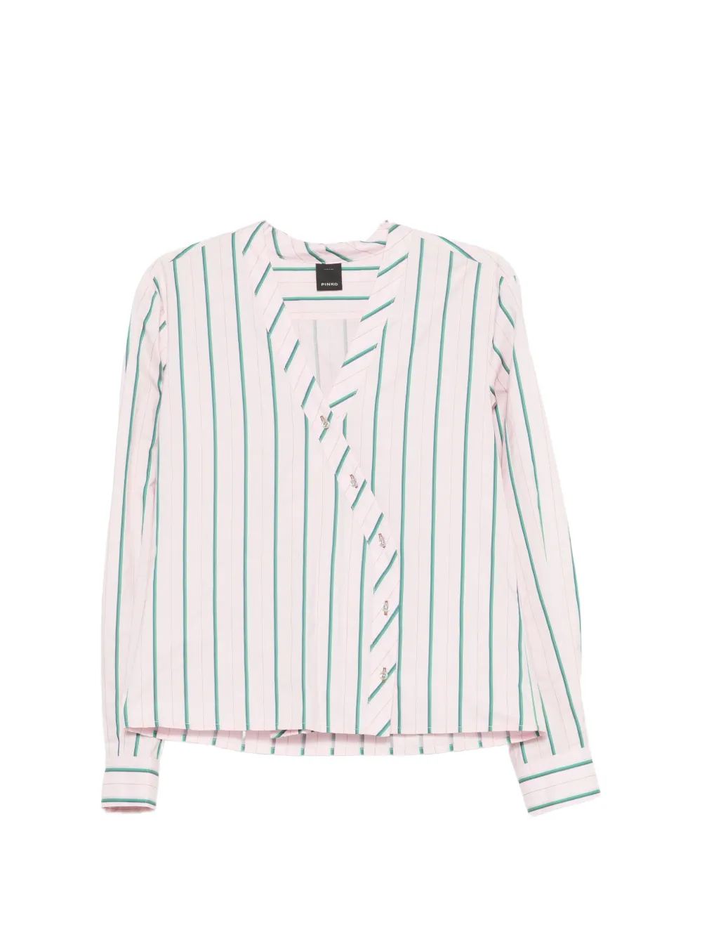 PINKO Ottavia striped button shirt - Rosa