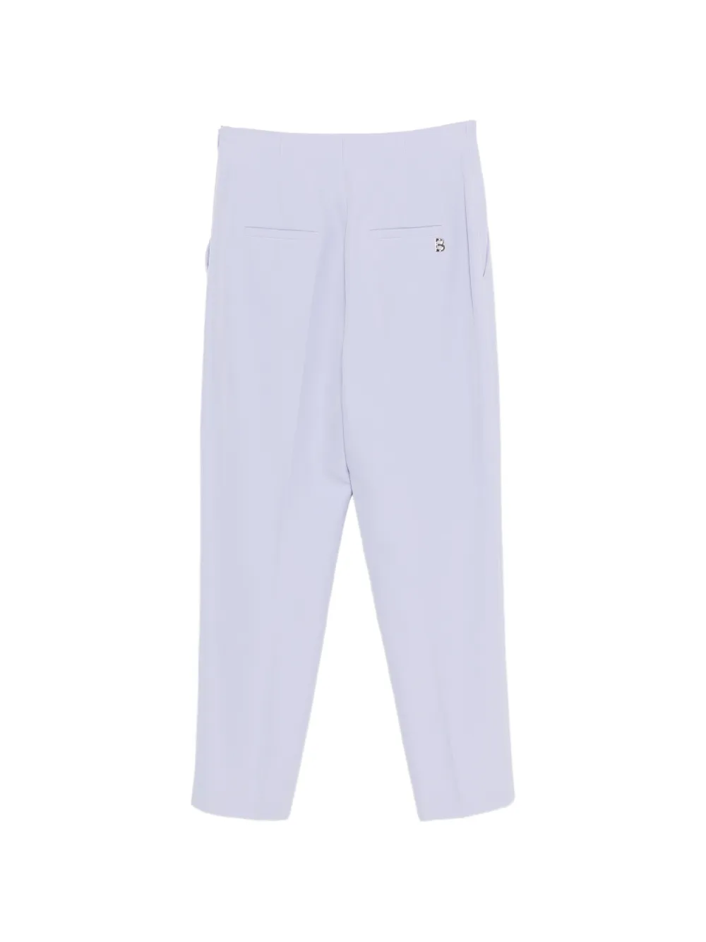 Blugirl High waist broek met paspelzak Paars