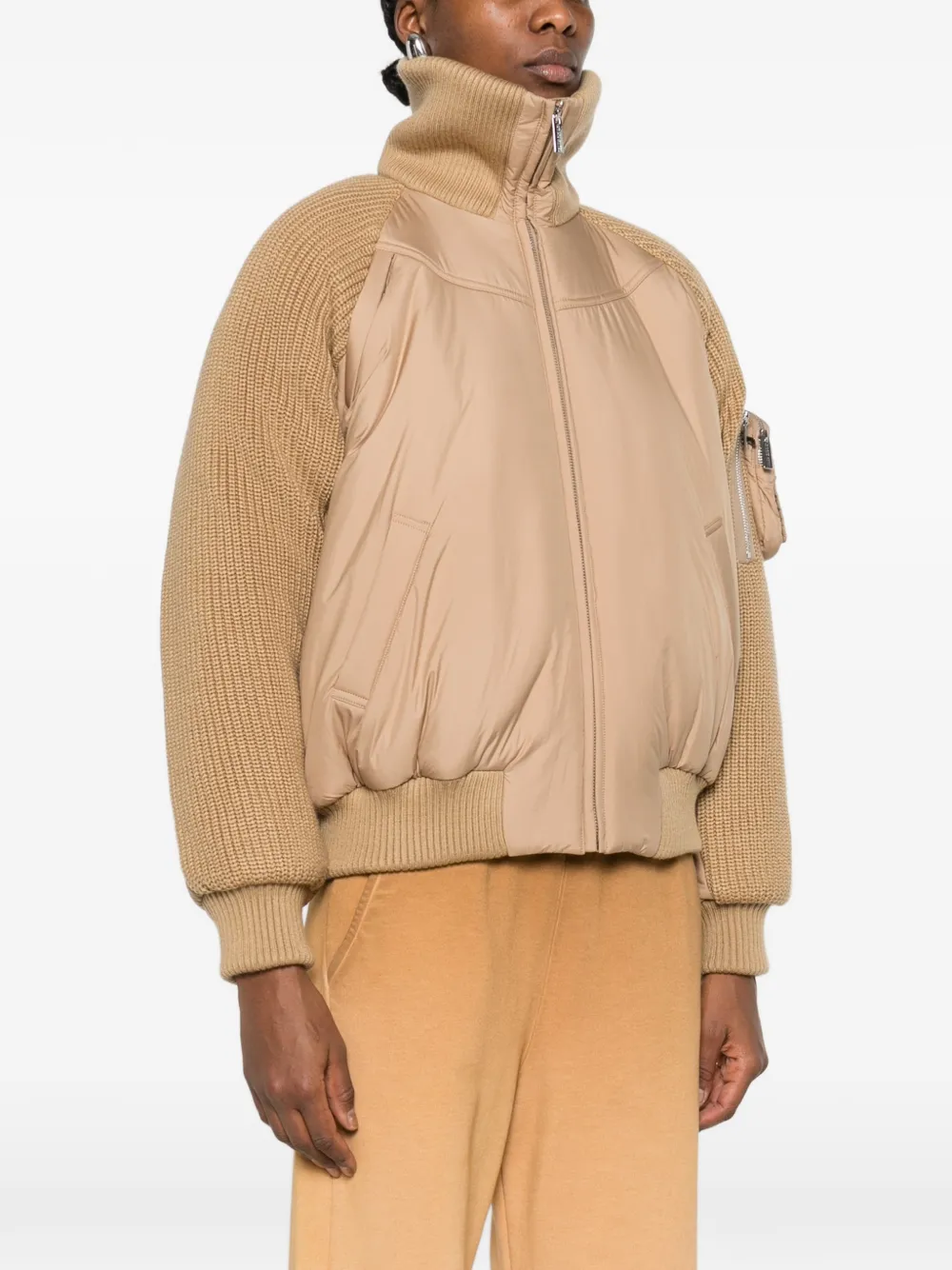  Circus Hotel Logo-patch Padded Jacket - Neutrals 