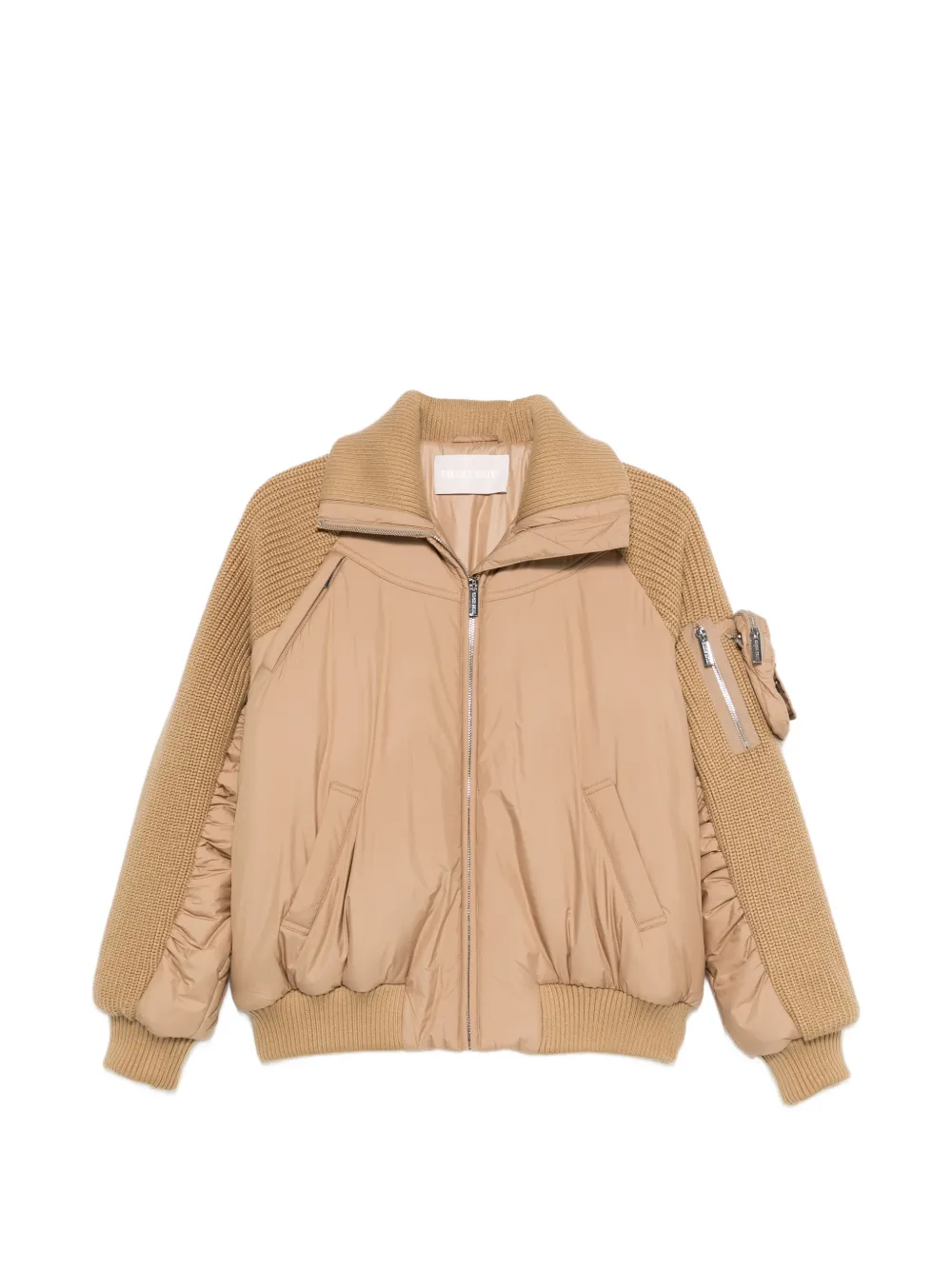 Circus Hotel logo-patch padded jacket - Toni neutri