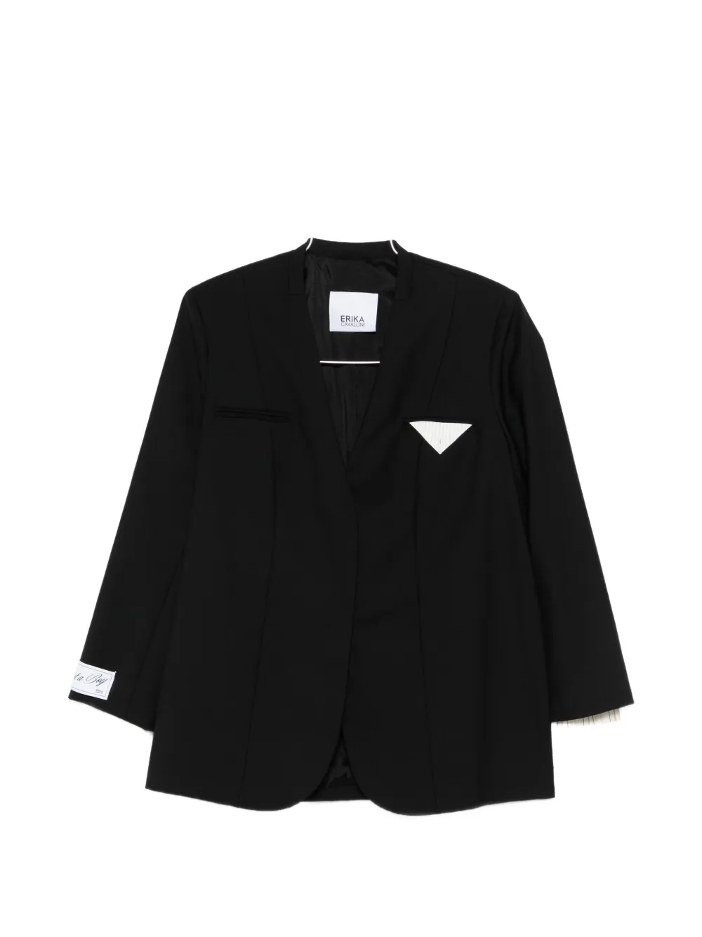 Erika Cavallini flap-pocket blazer - Nero