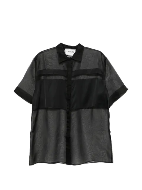 Iceberg sheer-panel shirt
