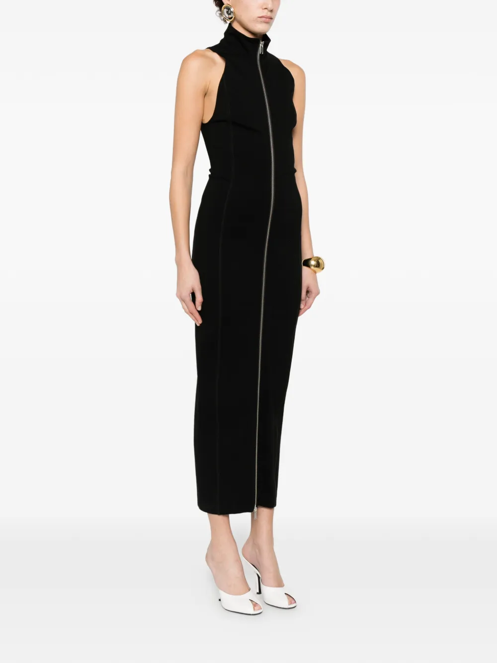 Zip-Fastening Maxi Dress
