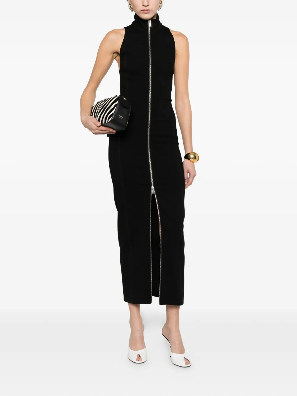 Zip-Fastening Maxi Dress