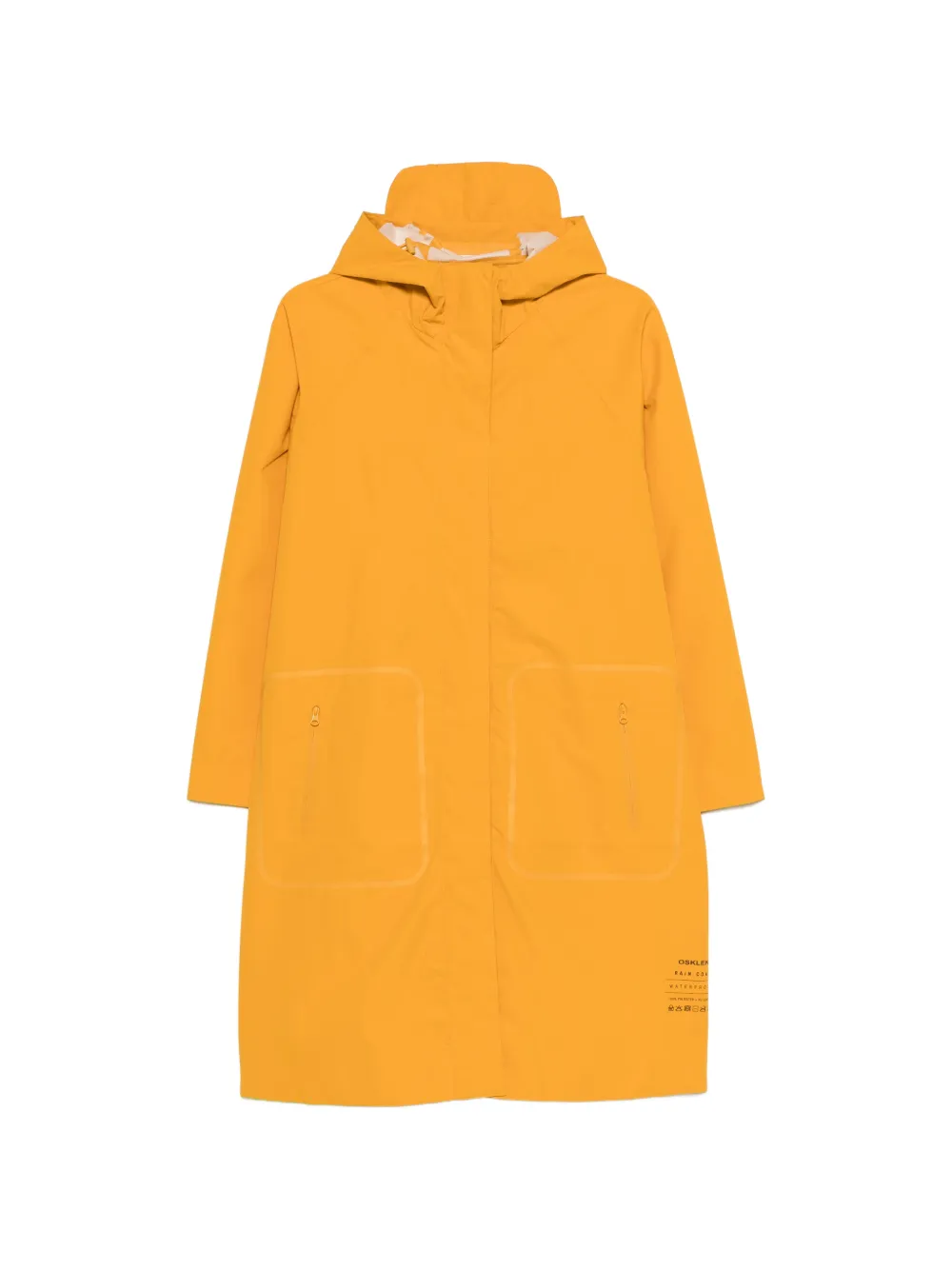 Osklen hooded rain coat - Giallo