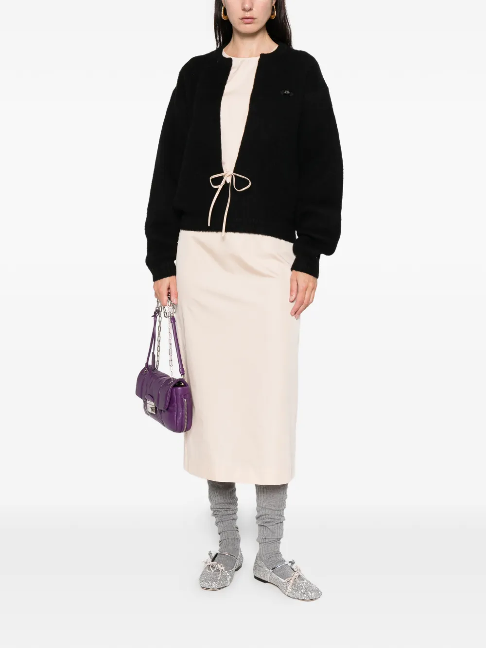 N°21 Plunging V-neck Sweater In Black