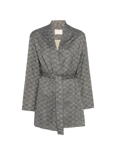 MOMONÌ Eugenie belted wrap coat