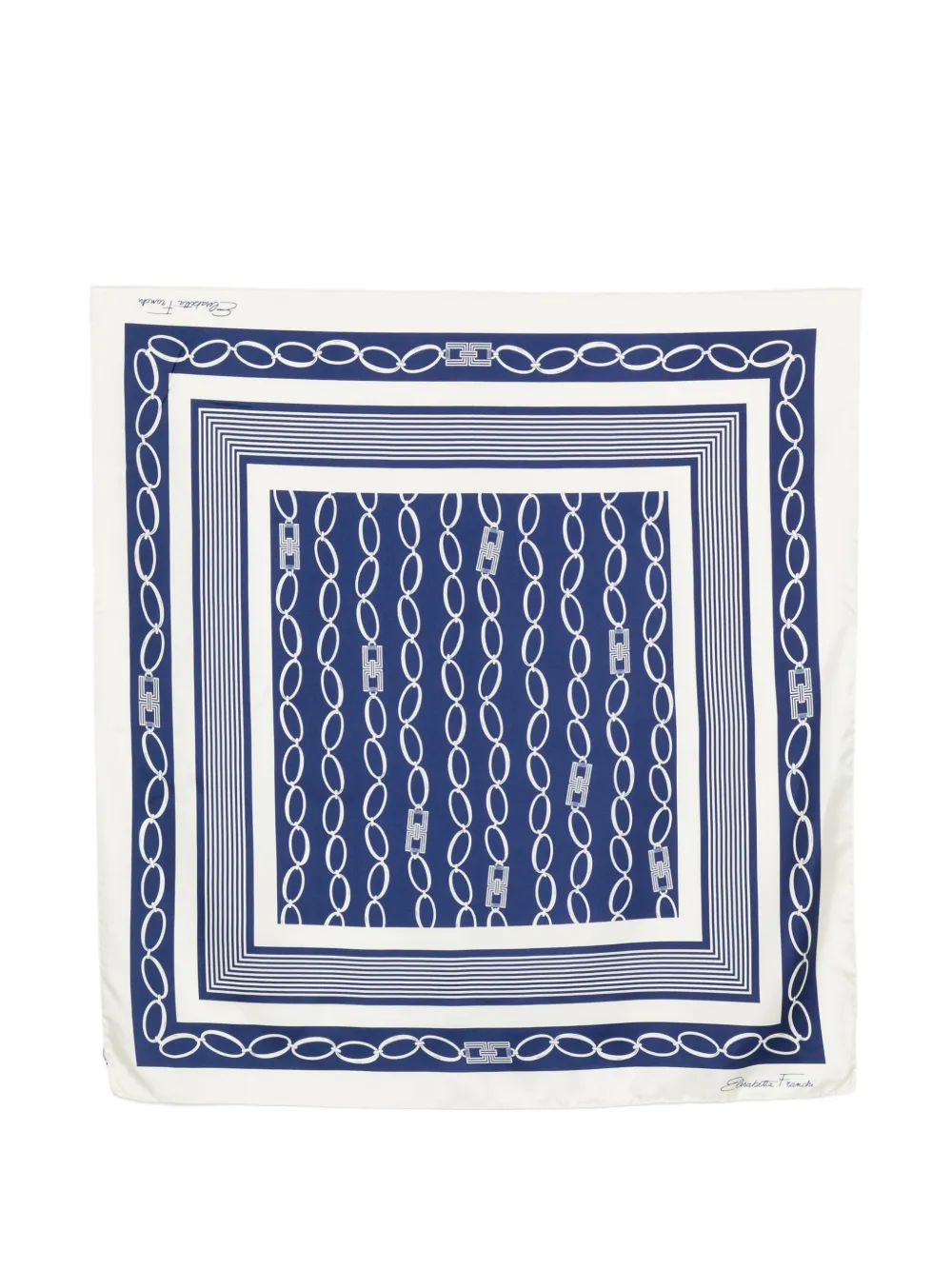 Elisabetta Franchi print scarf - Blu
