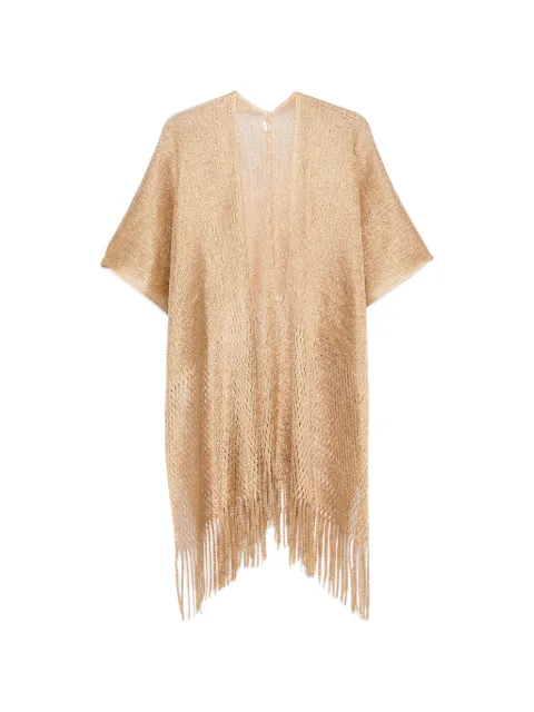 Blugirl fringe-hem cape