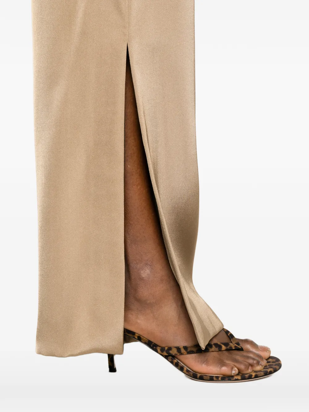 Just Cavalli Broek met wijde pijpen Beige