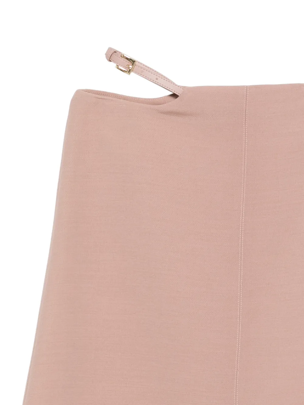 Elisabetta Franchi Rok met uitgesneden detail en bandje Beige