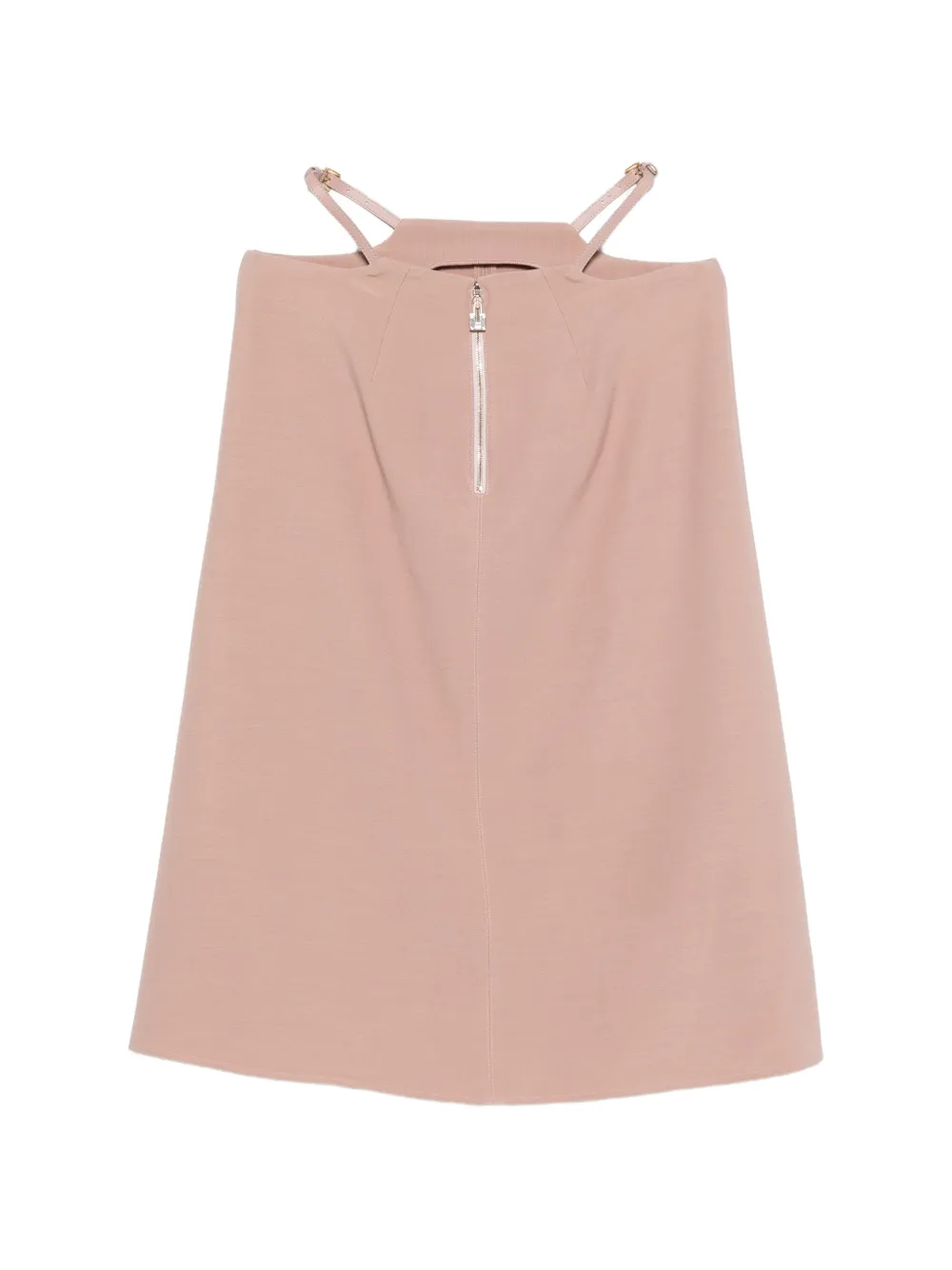 Elisabetta Franchi Rok met uitgesneden detail en bandje Beige