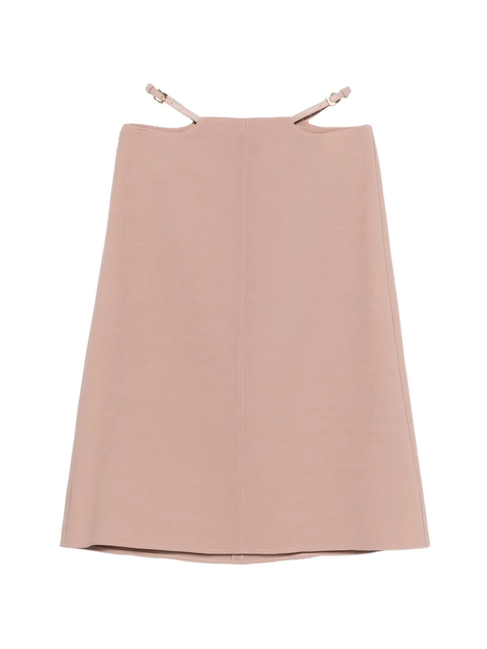 Elisabetta Franchi cut-out strap-detail skirt - Toni neutri