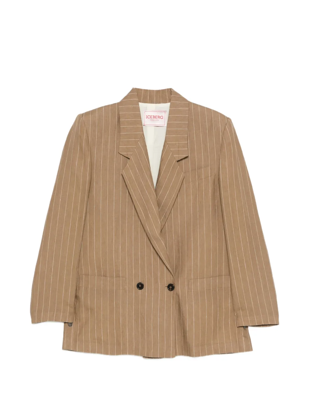 Iceberg pinstripe double-breasted blazer - Toni neutri