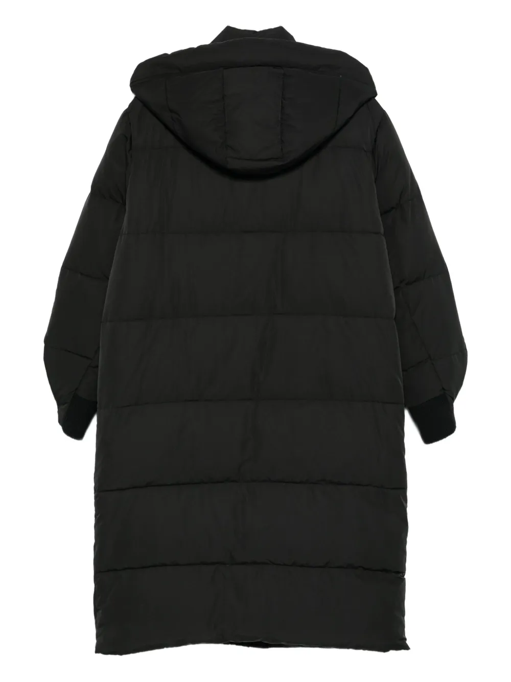 Iceberg Hooded Down Coat In Black