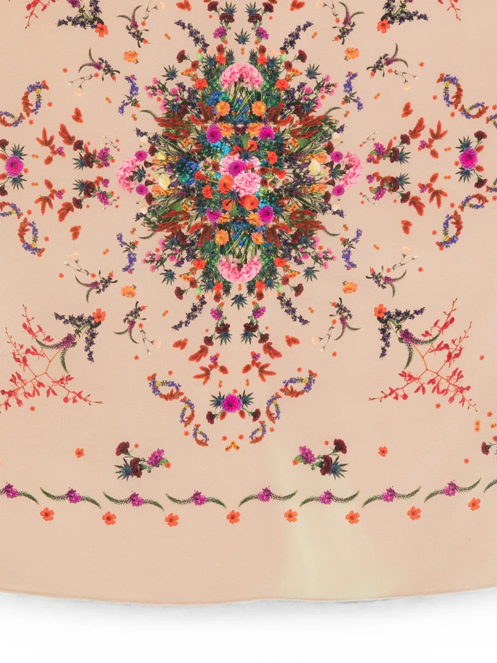 Osklen Sjaal met bloemenprint Beige