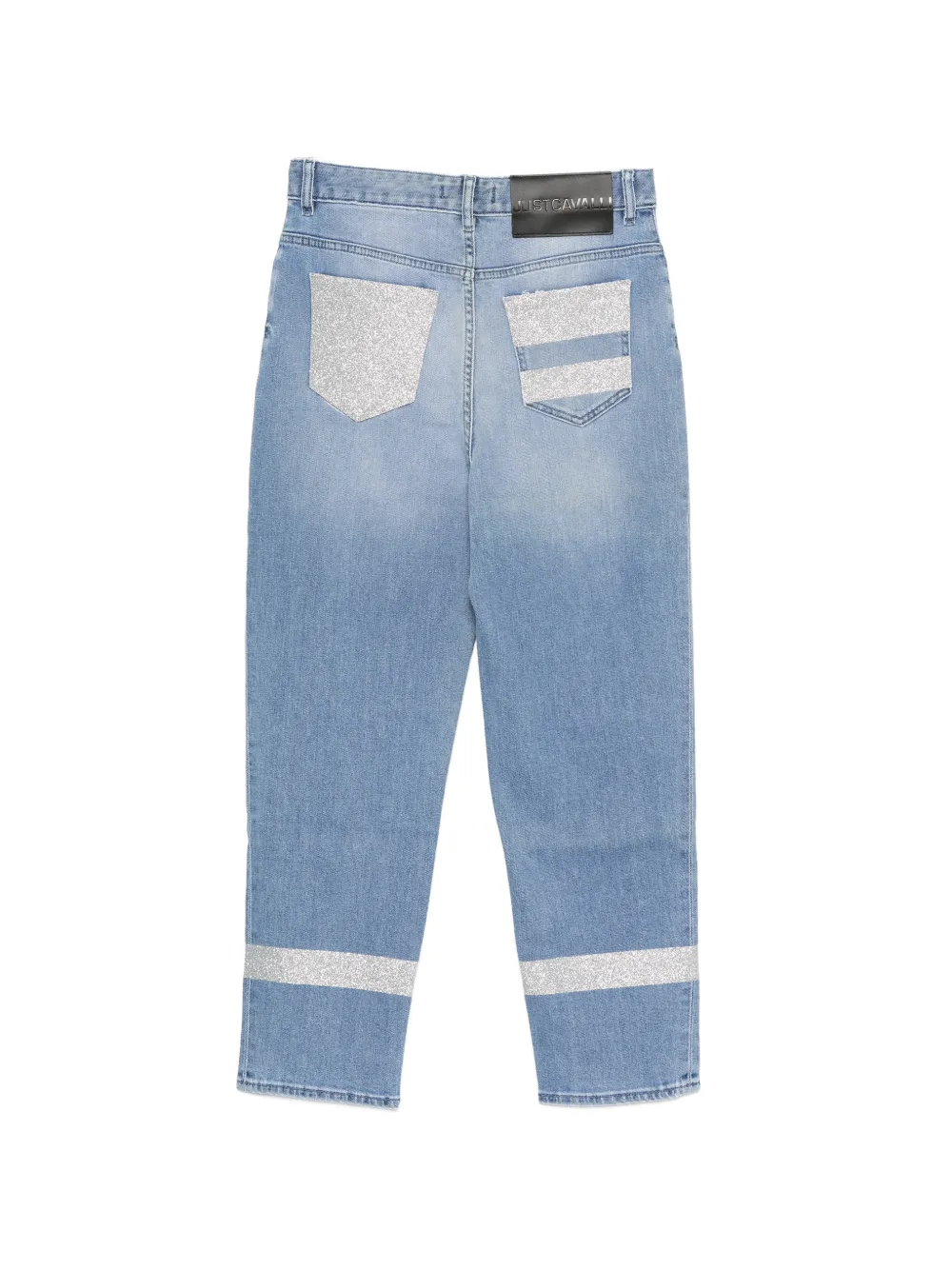 Just Cavalli Jeans verfraaid met glitters Blauw
