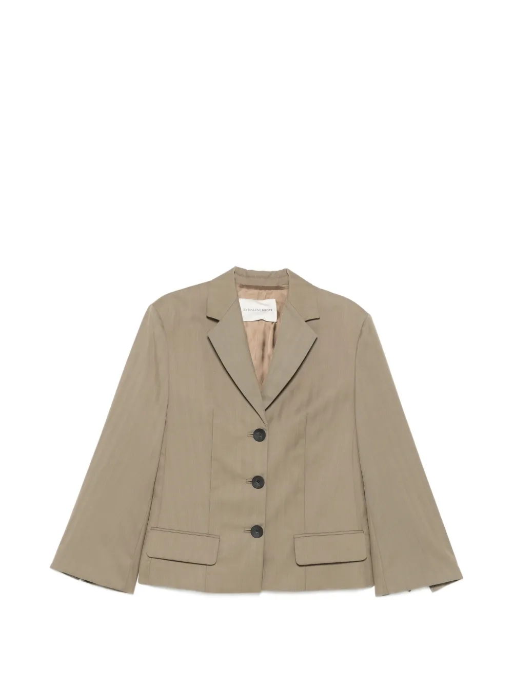 By Malene Birger Kaias Herringbone Single-breasted Coat In Brown