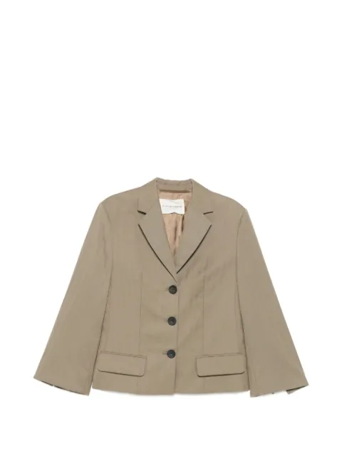 By Malene Birger abrigo Kaias con estampado pied de poule y botones