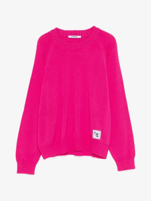 Vivetta logo-patch sweater