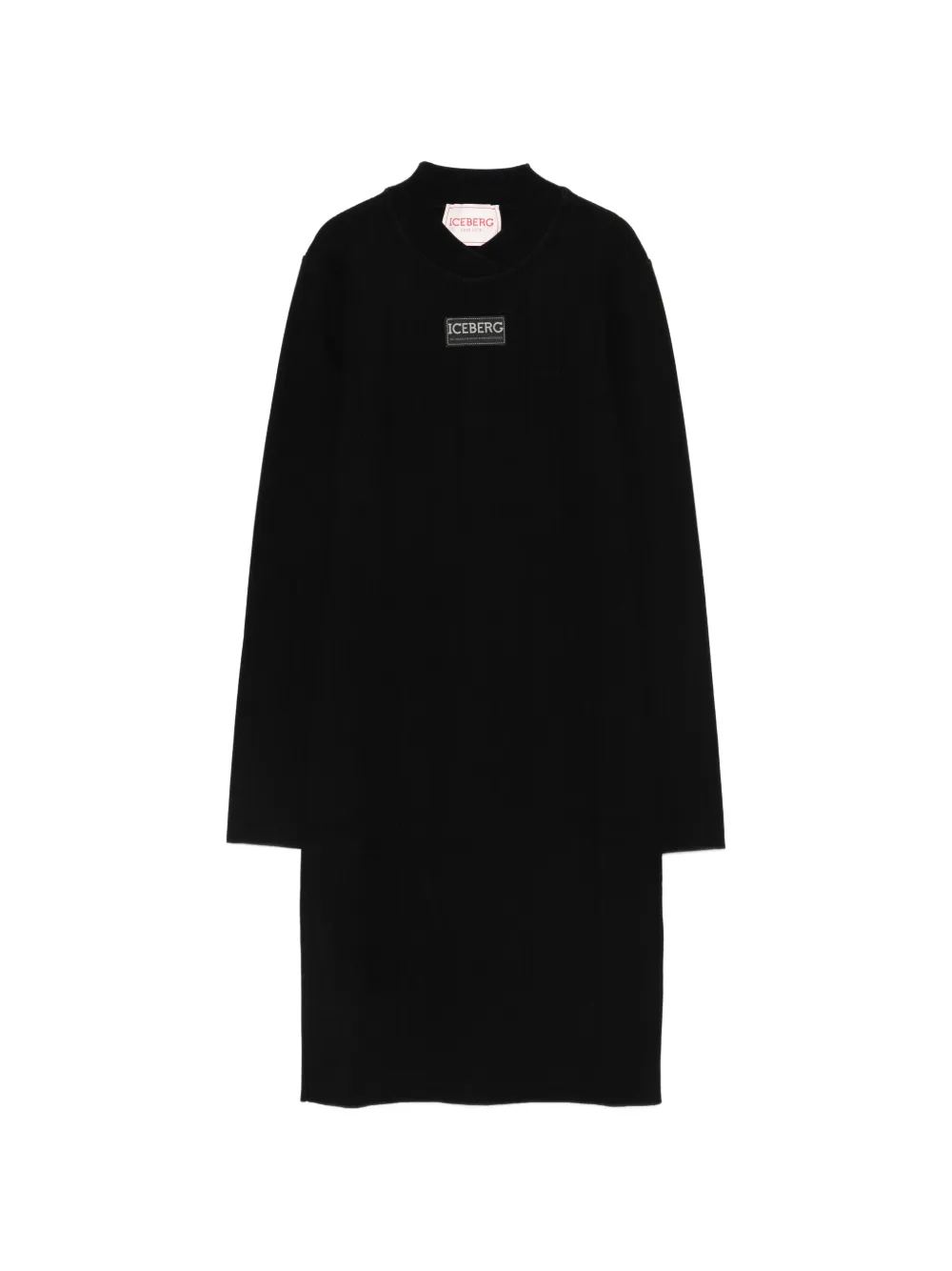 Iceberg knitted midi dress - Nero