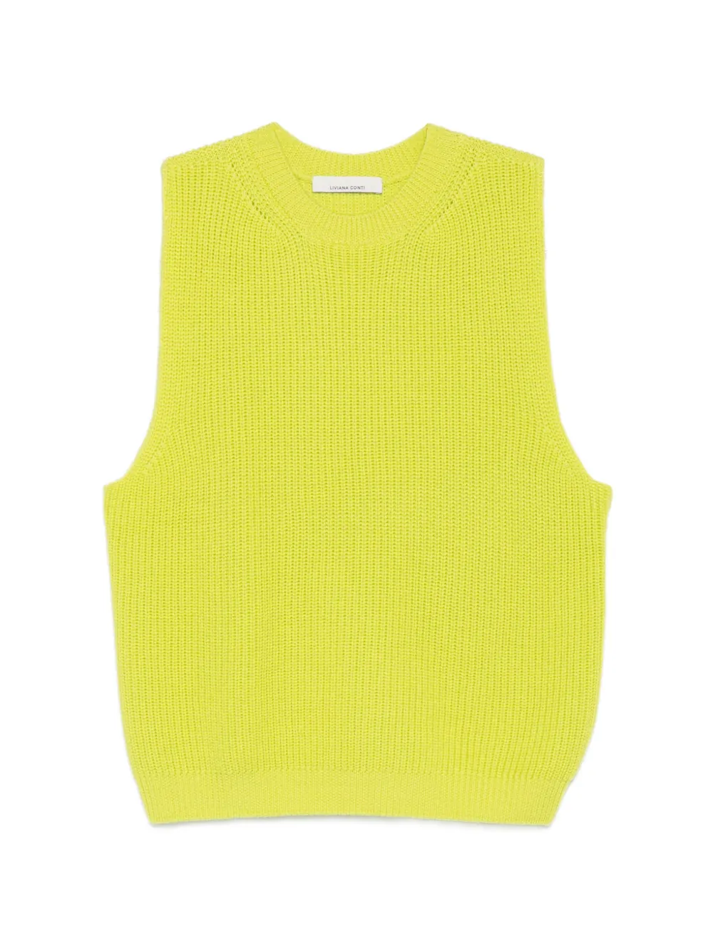 Liviana Conti ribbed-knit vest - Verde