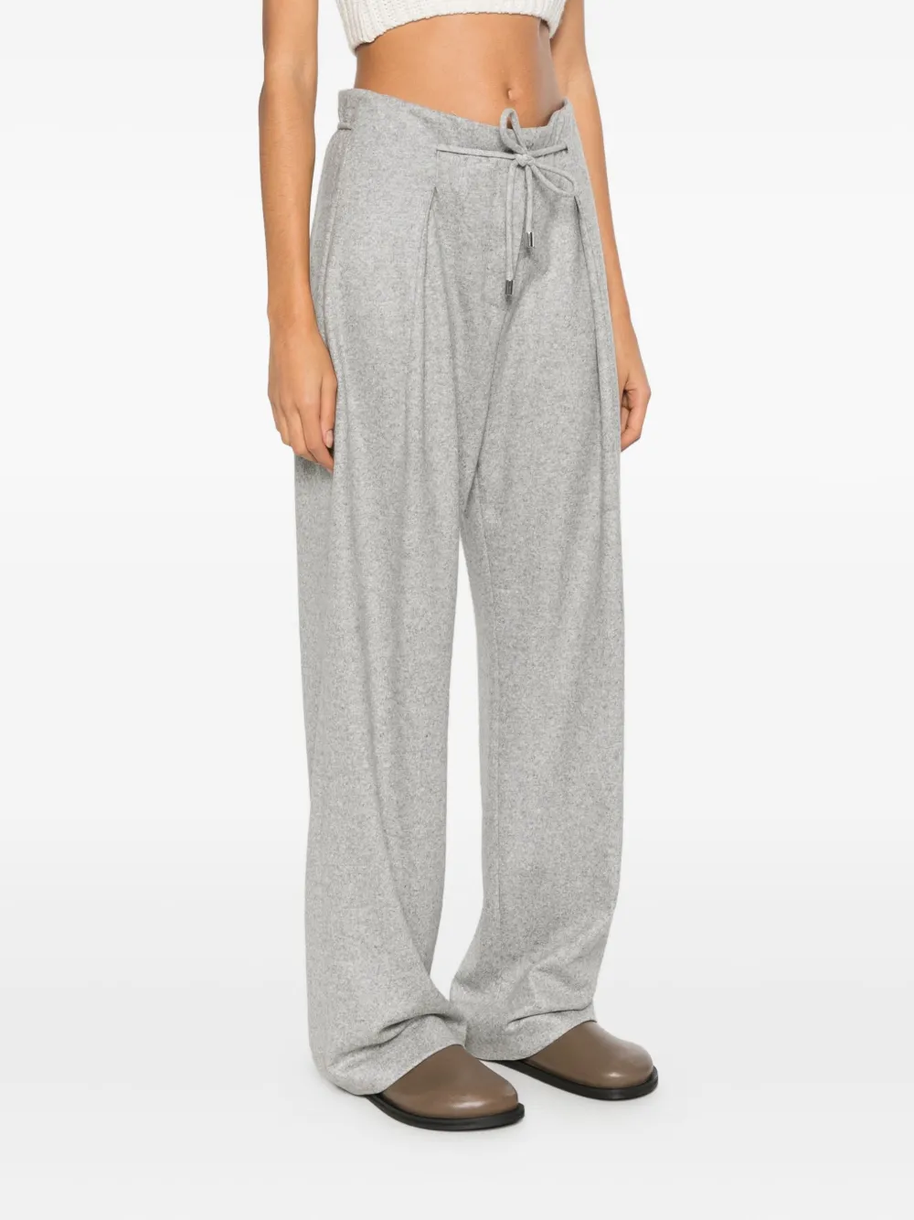Liviana Conti Colin Drawstring Trousers In Gray