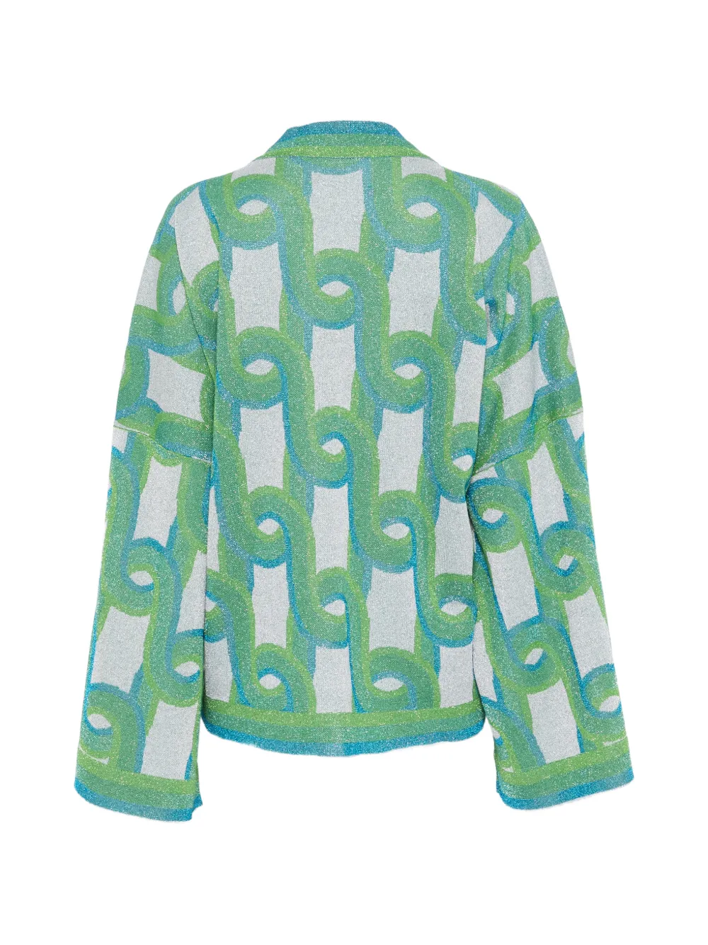  Circus Hotel Geometric-pattern Jacket - Green 