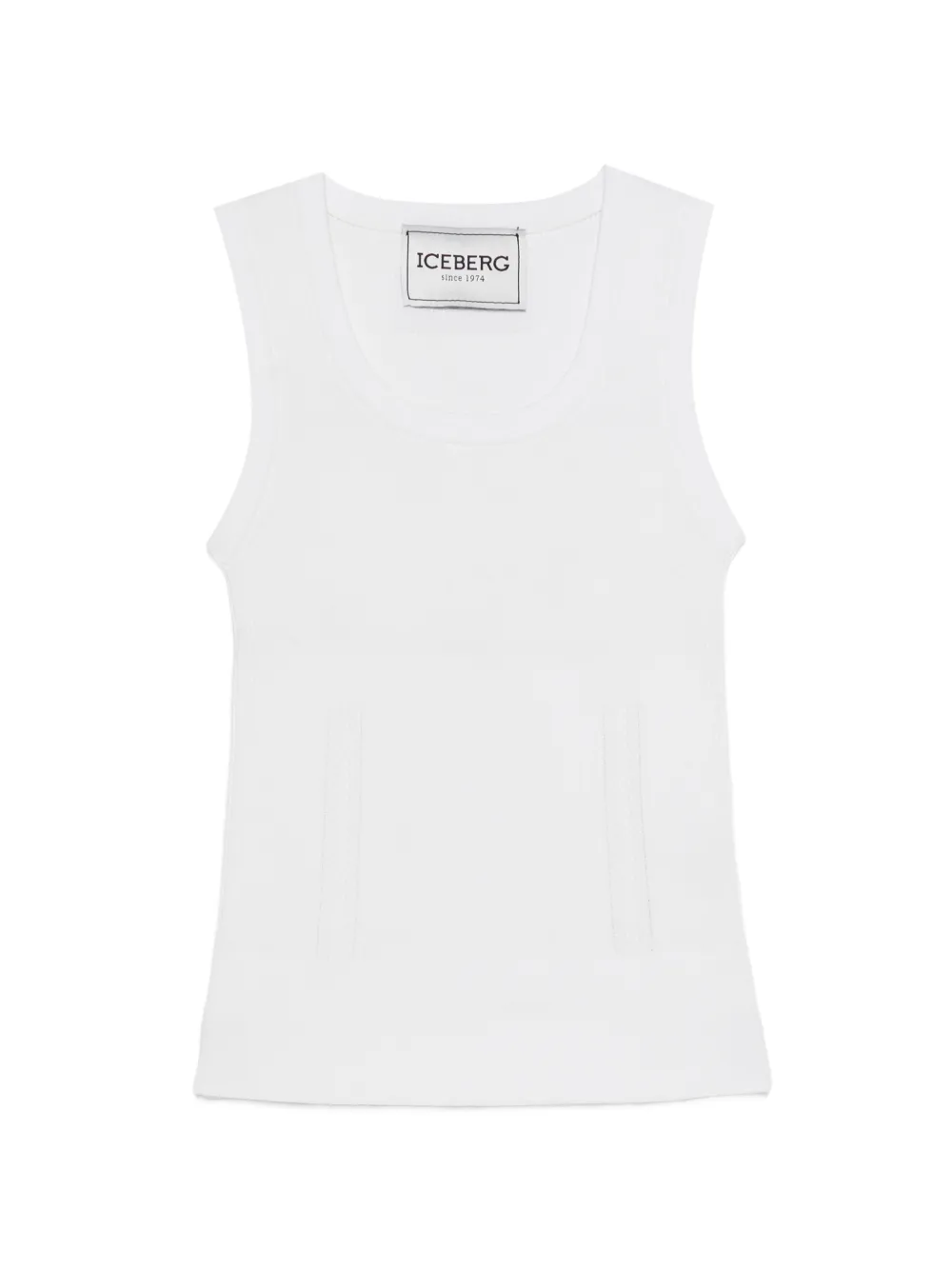 Iceberg knitted tank top - Bianco