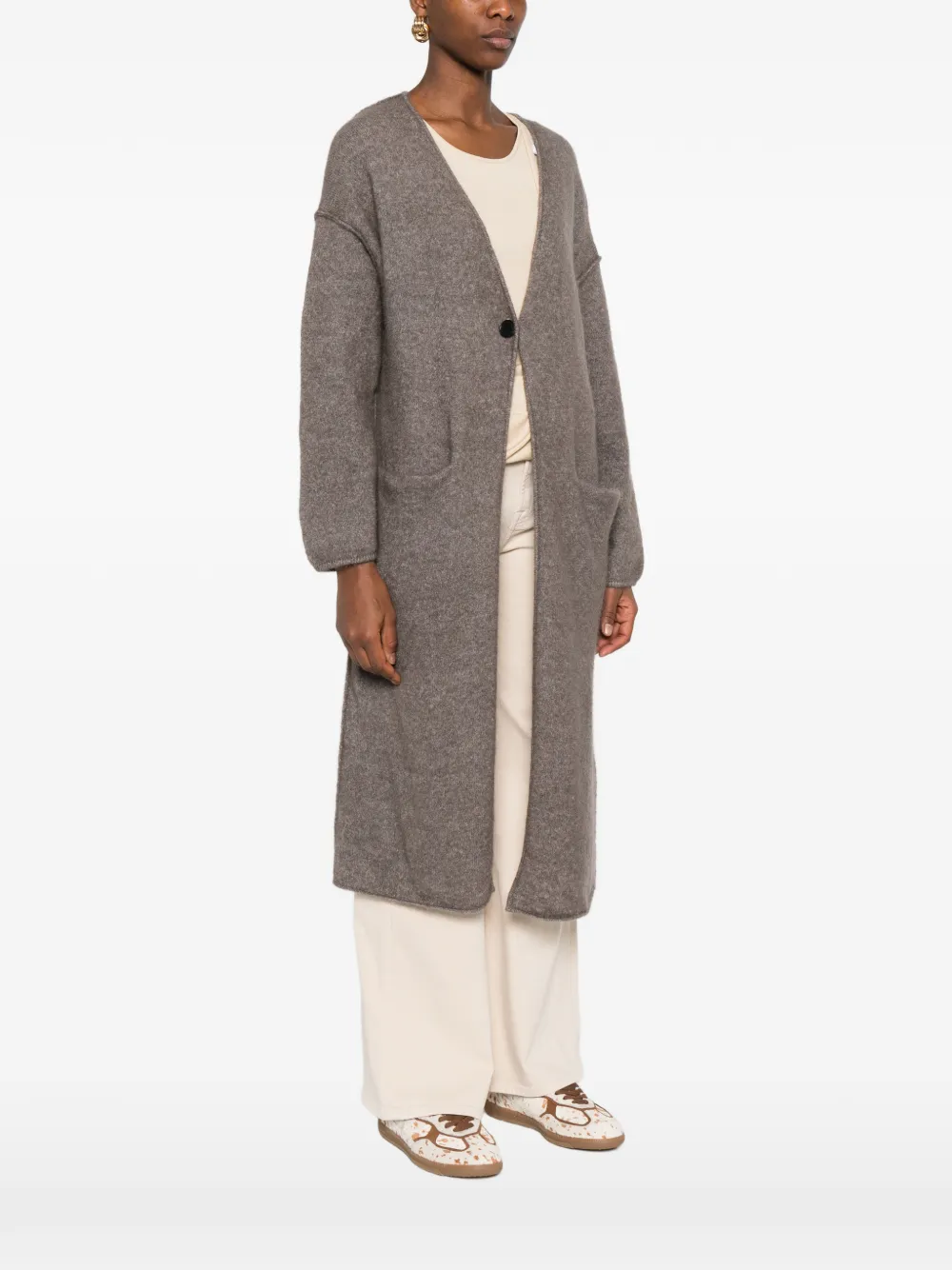  By Malene Birger Delila V-neck Coat - Brown 