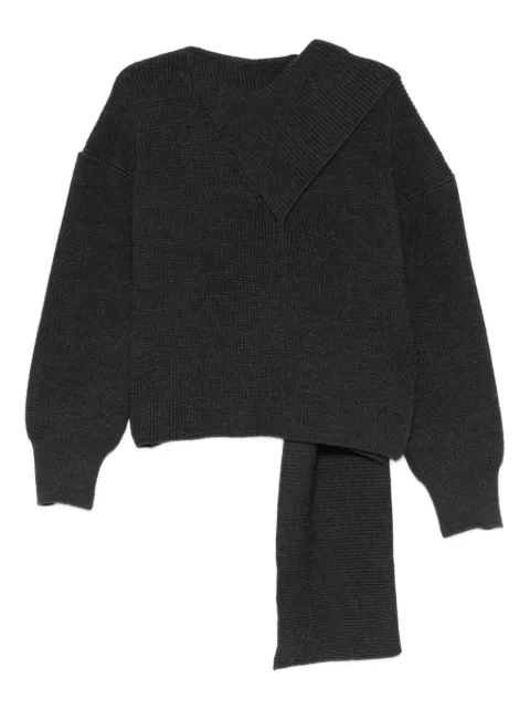 Erika Cavallini  scarf-detailed sweater