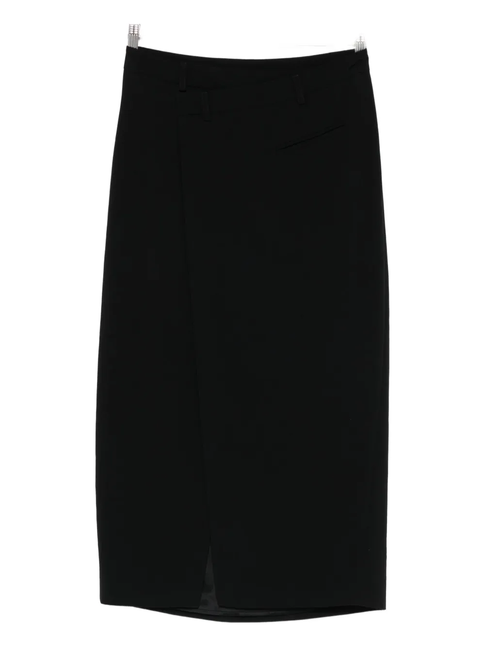 Liviana Conti Slit Midi Skirt In Black