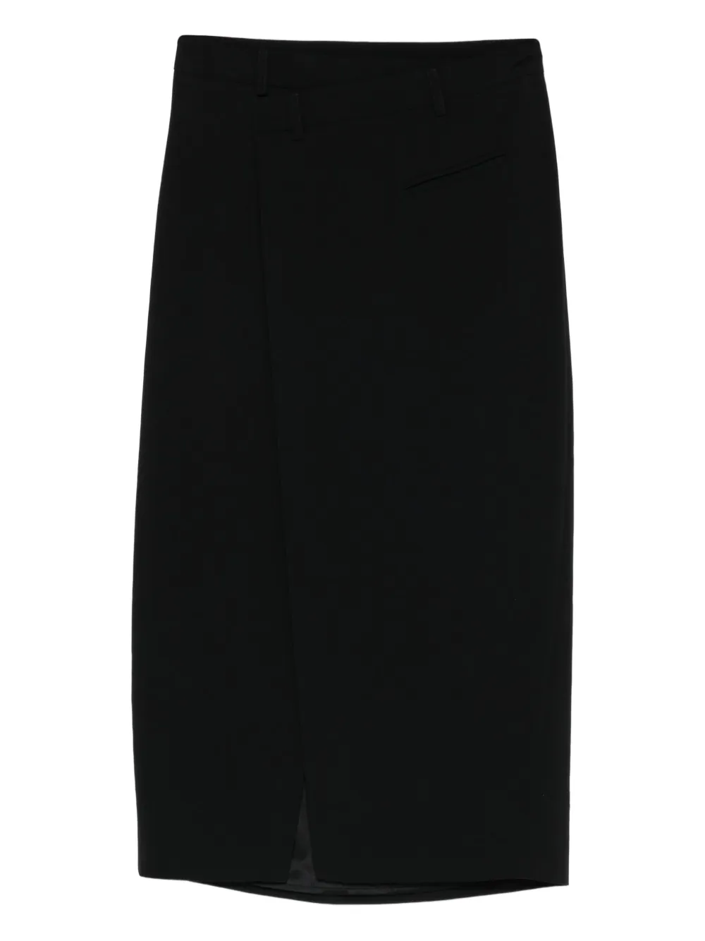 Liviana Conti slit midi skirt - Schwarz