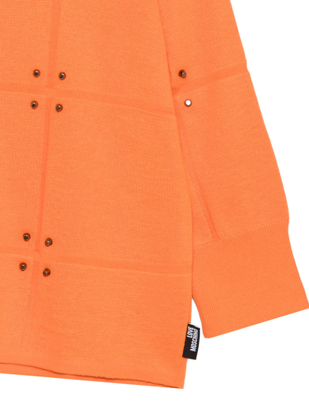 Love Moschino Trui verfraaid met studs Oranje