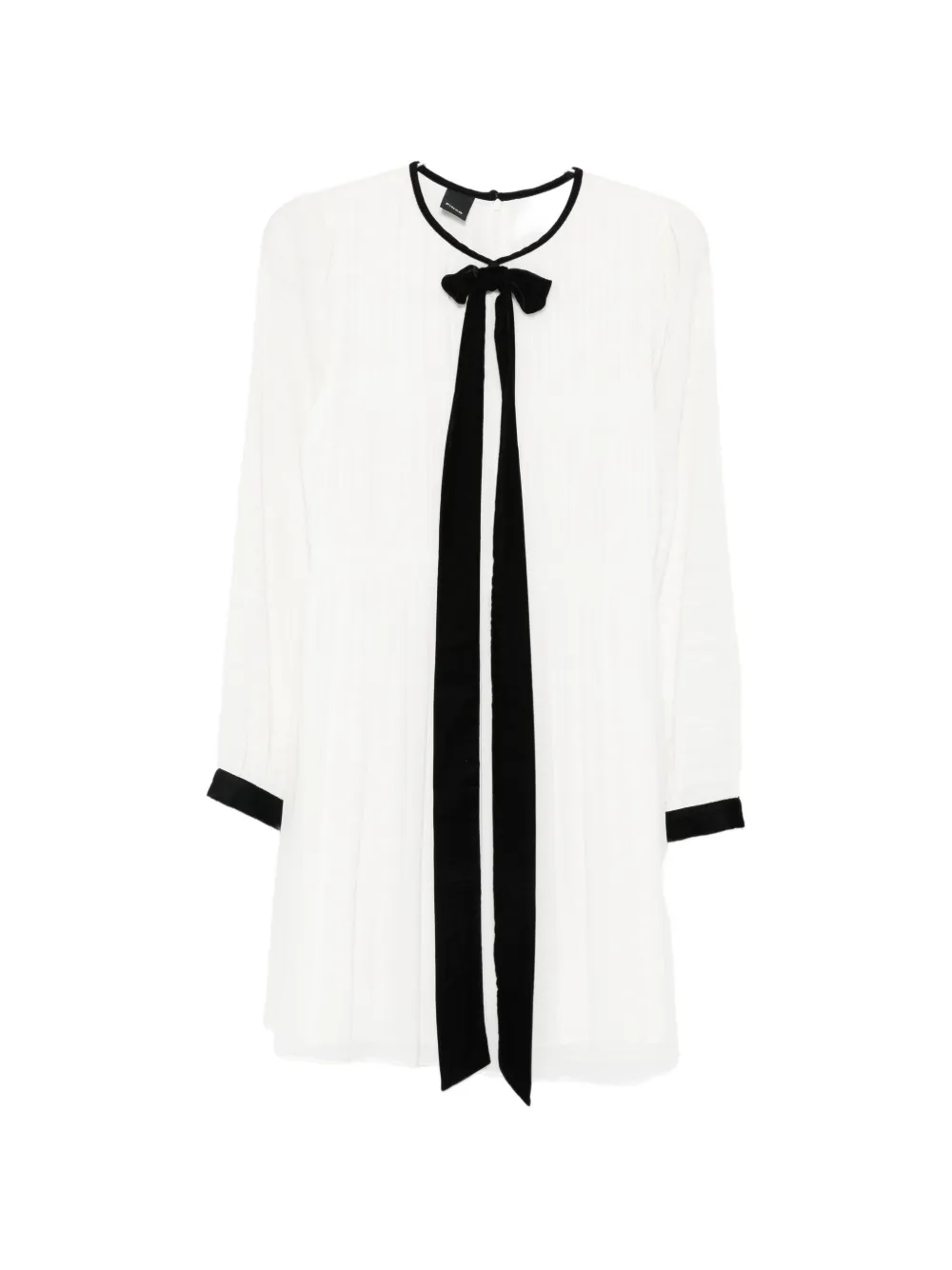 PINKO bow-detail mini dress - Toni neutri