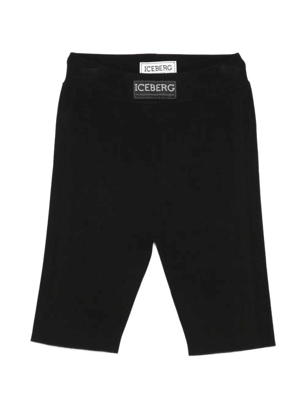 Iceberg logo-patch shorts - Nero