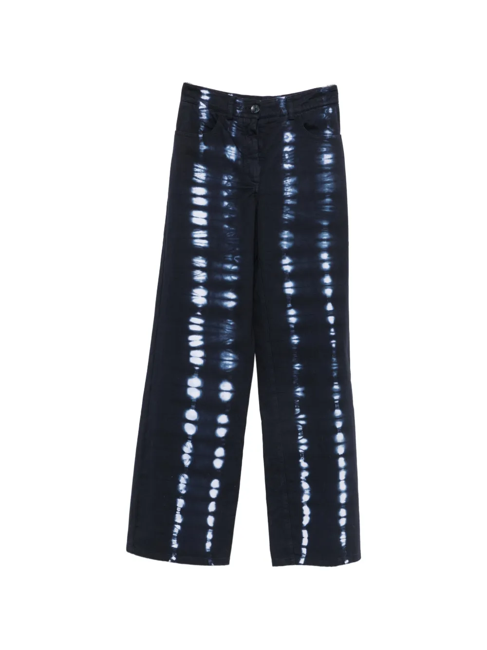 MOMONÌ Olivina tie-dye wide-leg trousers - Blu