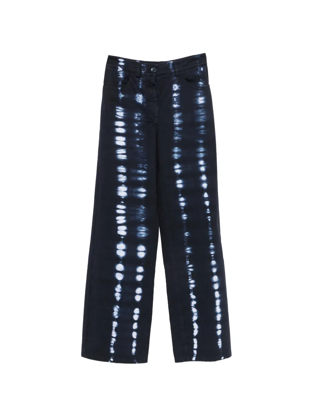 MOMONÌ Olivina tie-dye wide-leg trousers - Blu