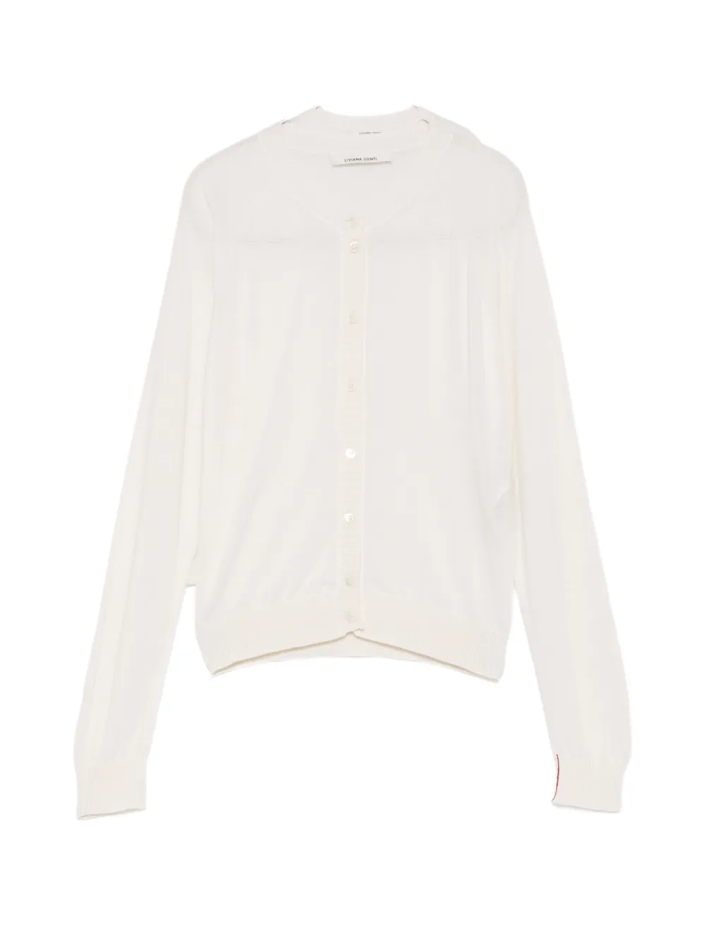 Liviana Conti fine-knit raglan-sleeve cardigan - Toni neutri
