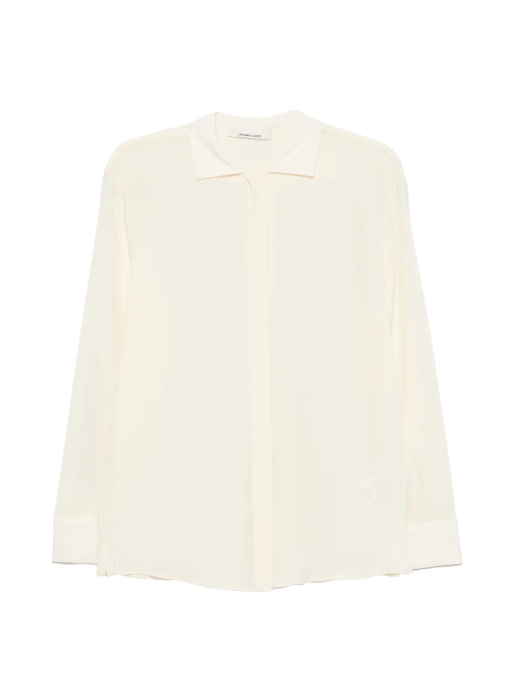 Liviana Conti concealed-front buttoned shirt - Toni neutri
