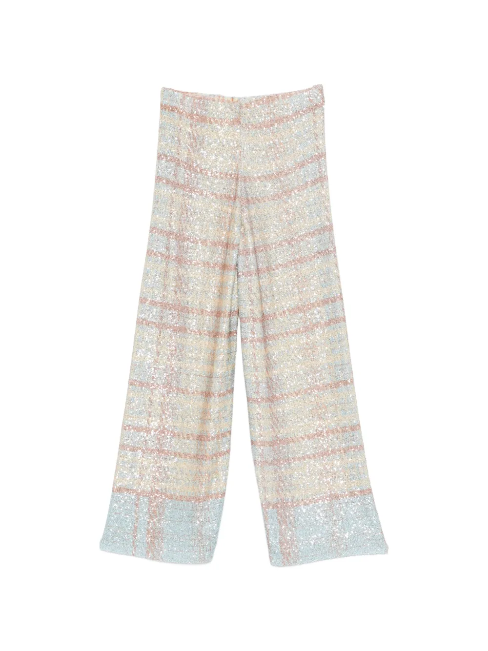  Circus Hotel Sequin-embellishment Trousers - Neutrals 