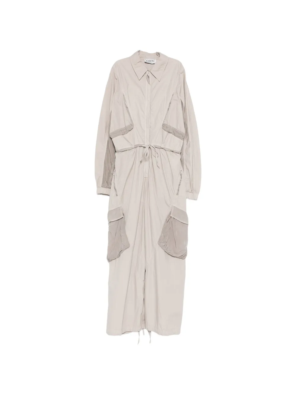 Iceberg drawstring panelled jumpsuit - Grigio