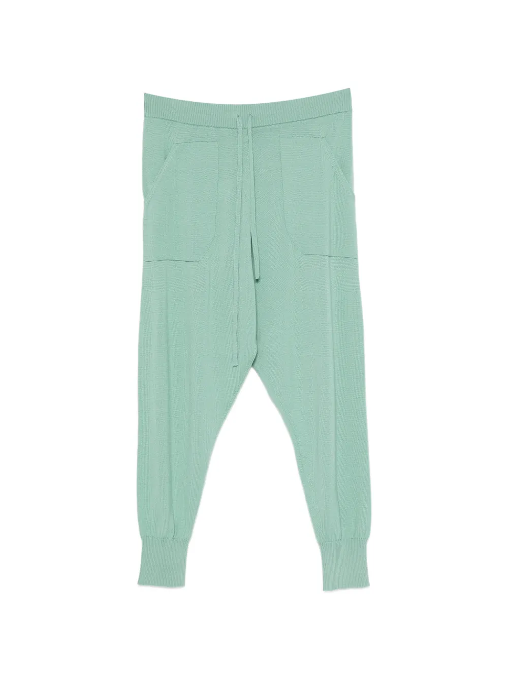 PSOPHIA drawstring fine-knit track pants - Verde