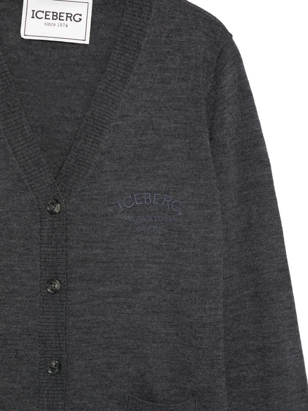 Iceberg Vest met V-hals Grijs