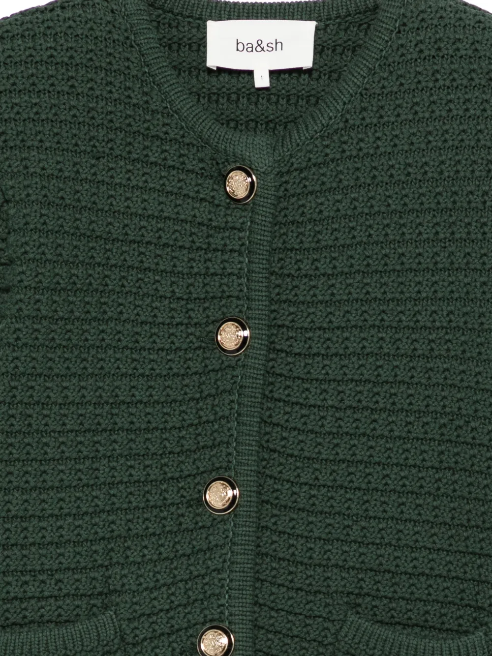 Ba&Sh Gaspard vest met knopen Groen
