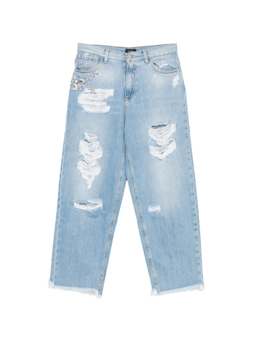 PINKO Jeans Maddie 16 con decorazione - Blu