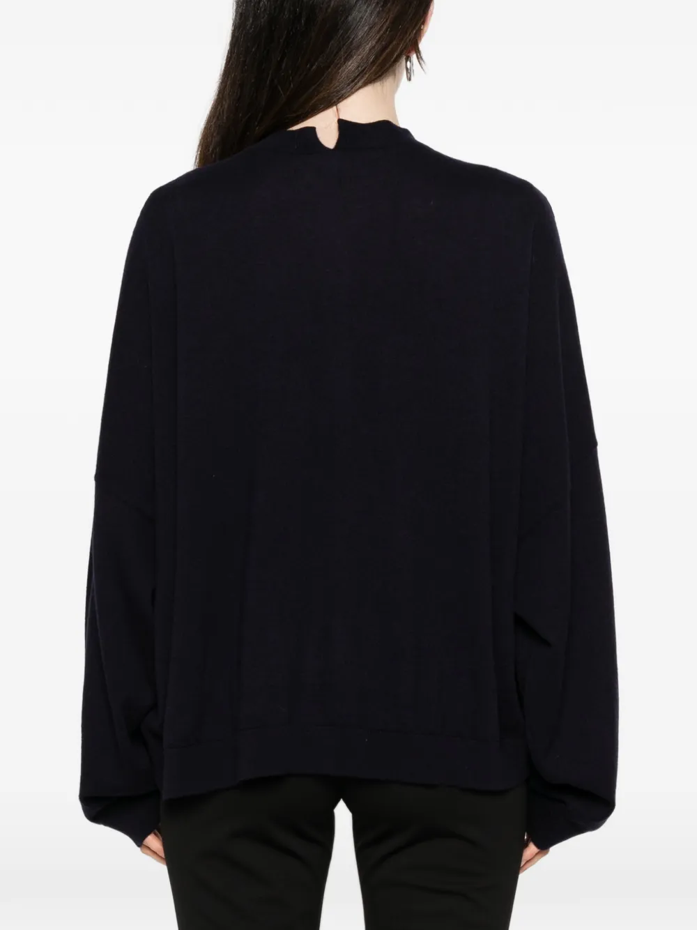 Liviana Conti Fijngebreid vest Blauw