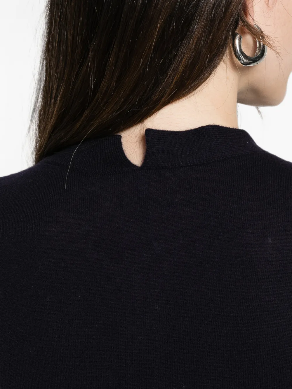 Liviana Conti Fijngebreid vest Blauw