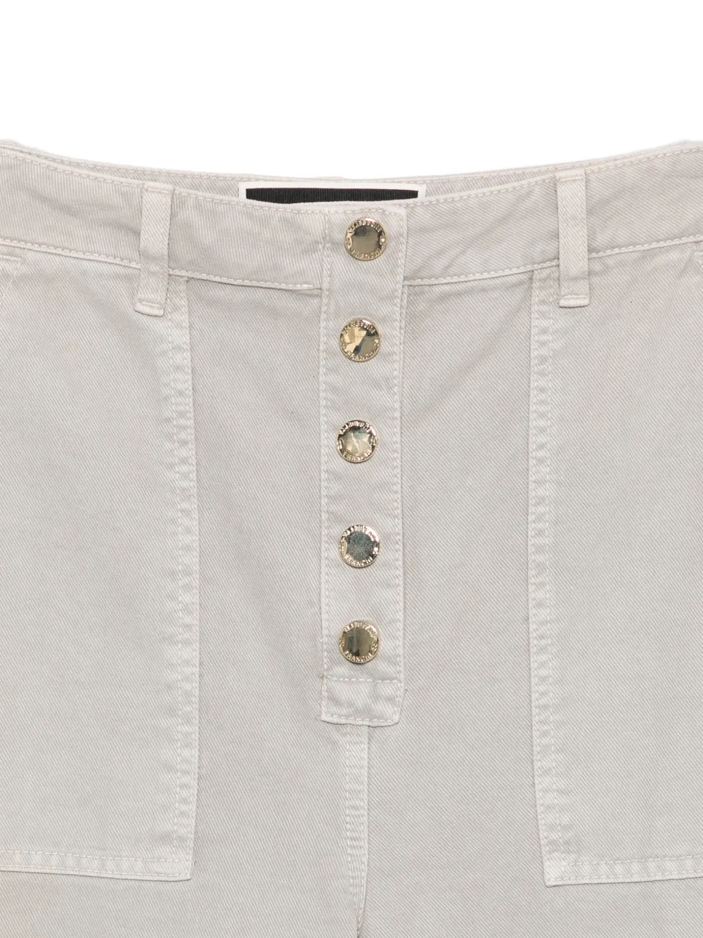 Elisabetta Franchi Button-up jeans Grijs